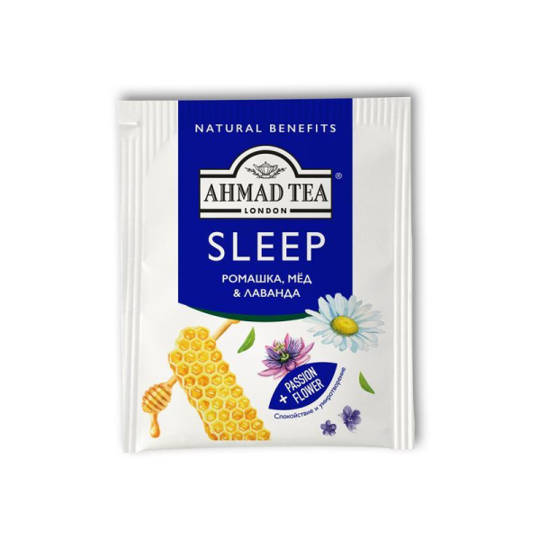 Чай Ahmad Tea Sleep травяной ромашка/мед/лаванда 20 пакетиков