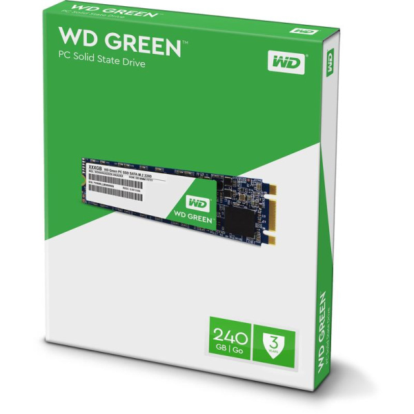 SSD накопитель WD Green 240 ГБ (WDS240G3G0B)