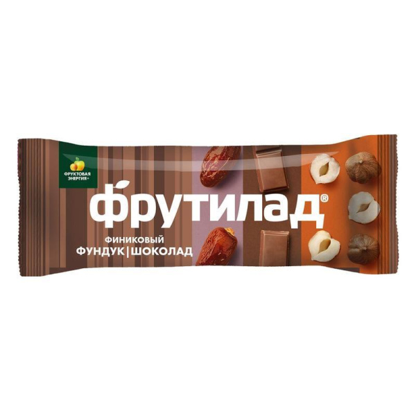 Батончик Фрутилад Финиковый с фундуком и шоколадом (20 батончиков по 42 г)