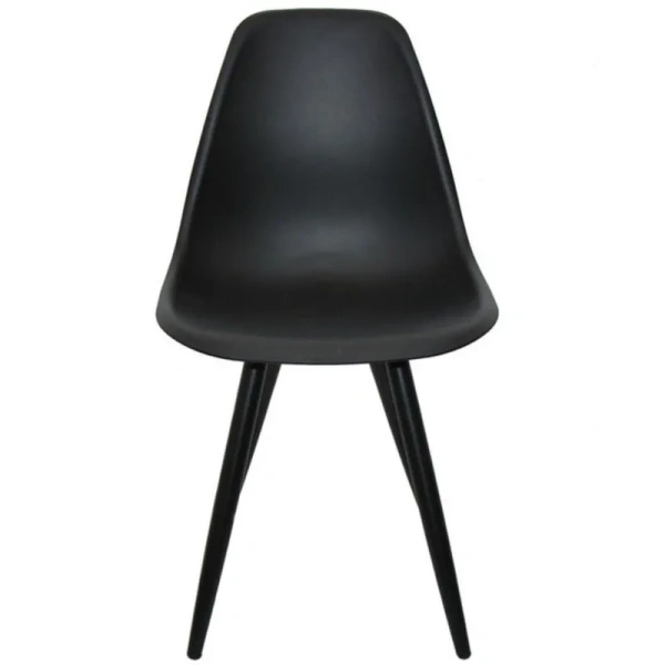 Стул обеденный Комус Eames Plast чёрный (пластик, металл) Стул обеденный Комус Eames Plast чёрный (пластик, металл)