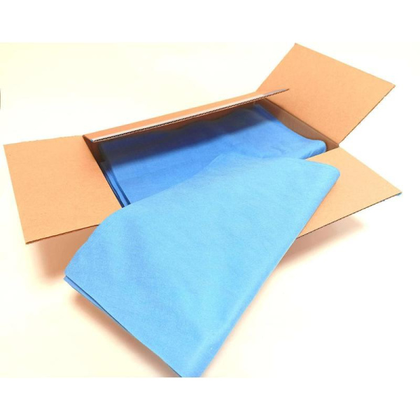 Нетканый протирочный материал Микроспан МС80-54 синий (100 листов в  упаковке)