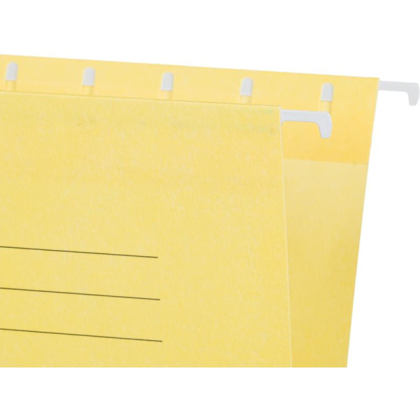 Подвесная папка Attache А4 до 200 листов желтая (5 штук в упаковке)