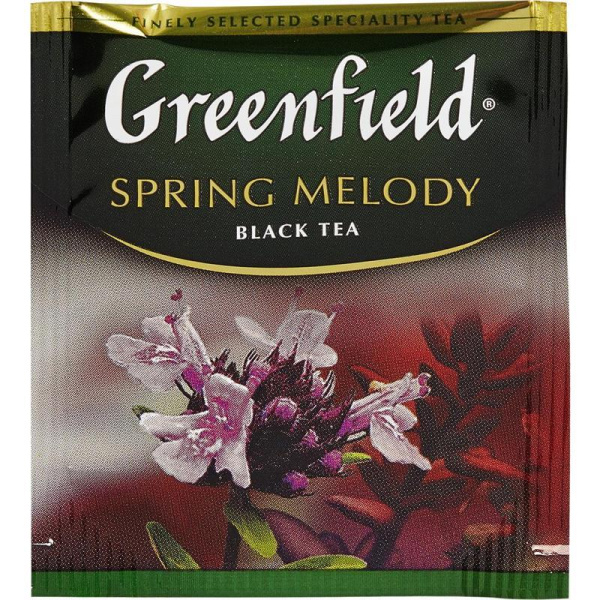 Чай Greenfield Spring Melody черный с чабрецом 25 пакетиков