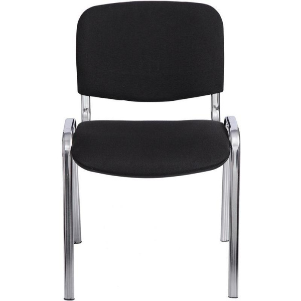 Стул офисный Easy Chair Изо черный (ткань, металл хромированный)