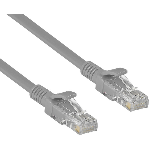 Патч-корд витая пара ExeGate UTP-RJ45-RJ45-5e-CU-10M-GY 5e 10 м