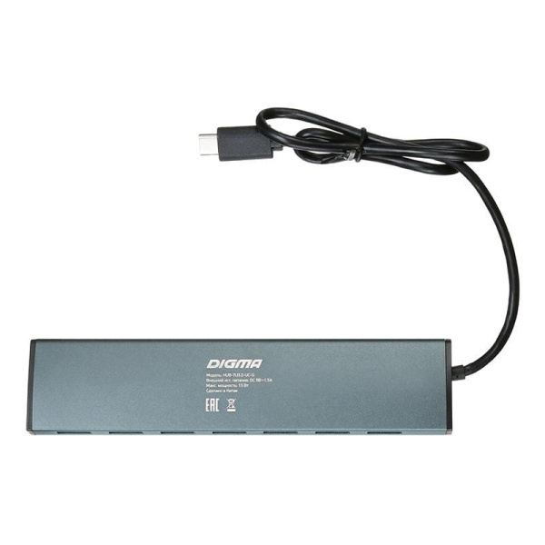 Разветвитель USB Digma HUB-7U3.0-UC-G