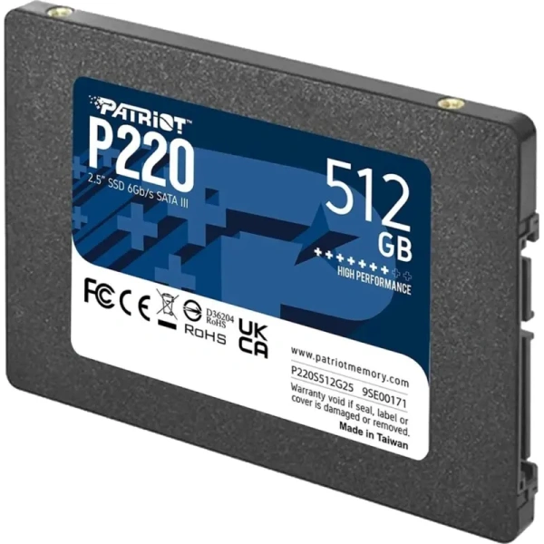 SSD накопитель Patriot Memory P220S512G25 512 ГБ SSD накопитель Patriot Memory P220S512G25 512 ГБ