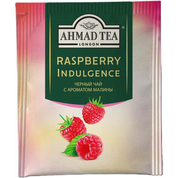 Чай черный Ahmad Tea Raspberry Indulgence 100 пакетиков (малина)