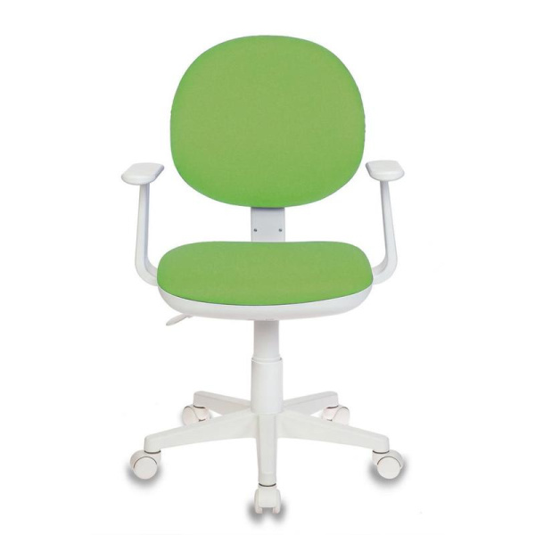 Кресло детское Бюрократ CH-W356 зеленое (ткань, пластик)