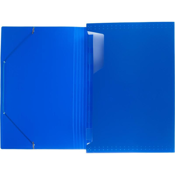 Папка на резинках Attache А4 30 мм пластиковая до 200 листов синяя  (толщина обложки 0.7 мм)