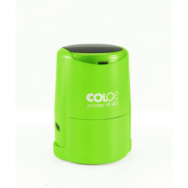 Оснастка для печати круглая Colop Printer R40 Neon 40 мм с крышкой зеленая