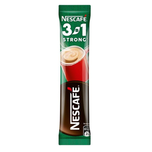 Кофе порционный растворимый Nescafe 3 в 1 Strong 20 пакетиков по 14.5 г