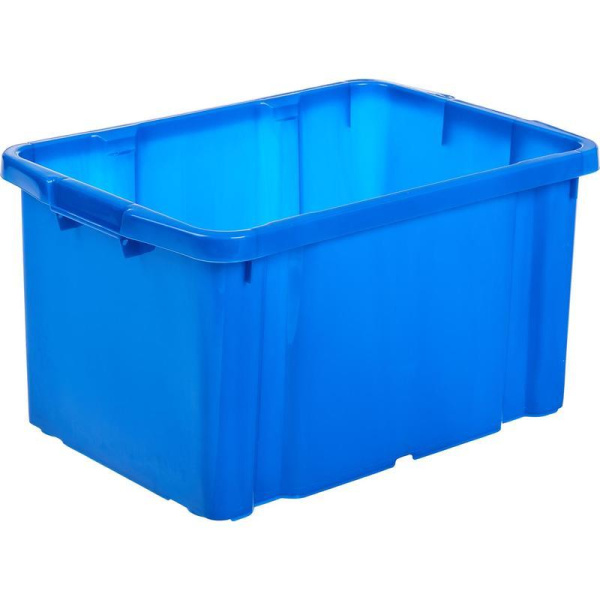 Ящик (лоток) универсальный пластиковый морозостойкий 593x393x322 мм синий