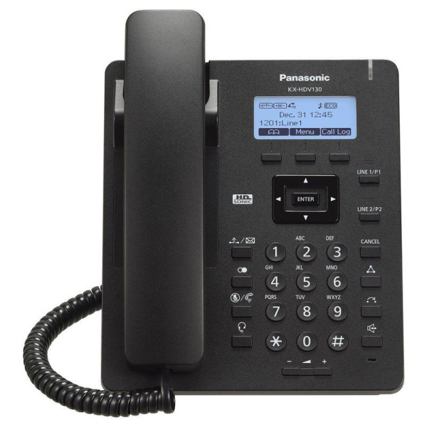 Телефон IP Panasonic KX-HDV130RUB черный