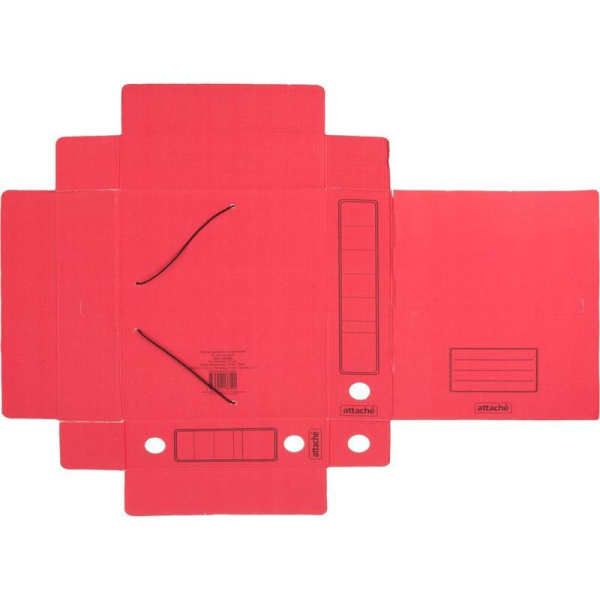 Короб архивный Attache А4 гофрокартон цвет в ассортименте (складной, 75 мм, 2 резинки)