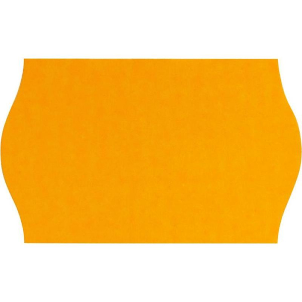 Этикет-лента волна оранжевая 26х16 мм (10 рулонов по 1000 этикеток)