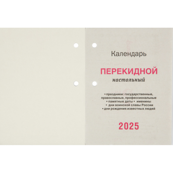 Календарь настольный перекидной 2025 год Символ года (10х14 см)