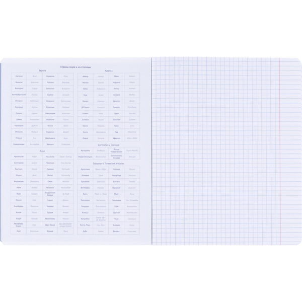 Тетрадь предметная по географии Be Smart Oblivion А5 48 листов с  рисунком в клетку, матовая ламинация