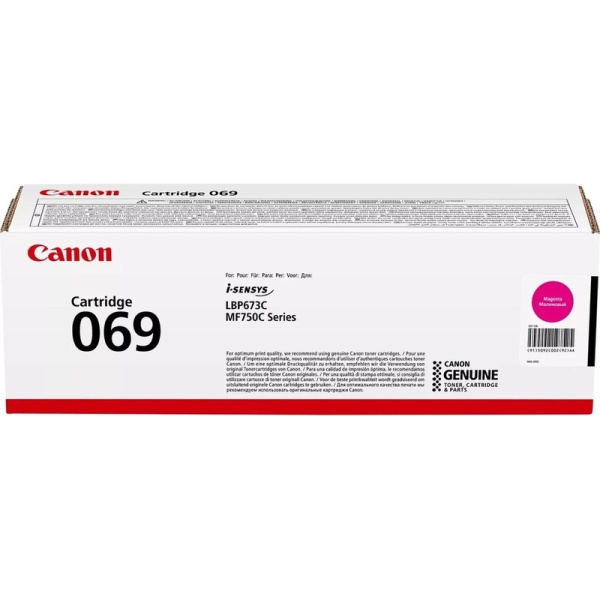 Картридж лазерный Canon CRG 069 M 5092C002 пурпурный оригинальный