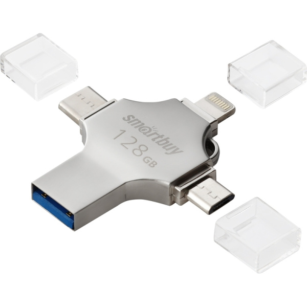 Флешка USB 3.0 128 ГБ Smartbuy Quad (SB128GBMC15)