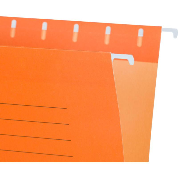 Папка подвесная Attache А4 до 200 листов оранжевая (5 штук в упаковке)
