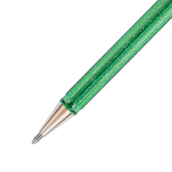 Ручка гелевая Pentel Hybrid Dual Metallic 1 мм хамелеон  светло-зеленый/синий/красный