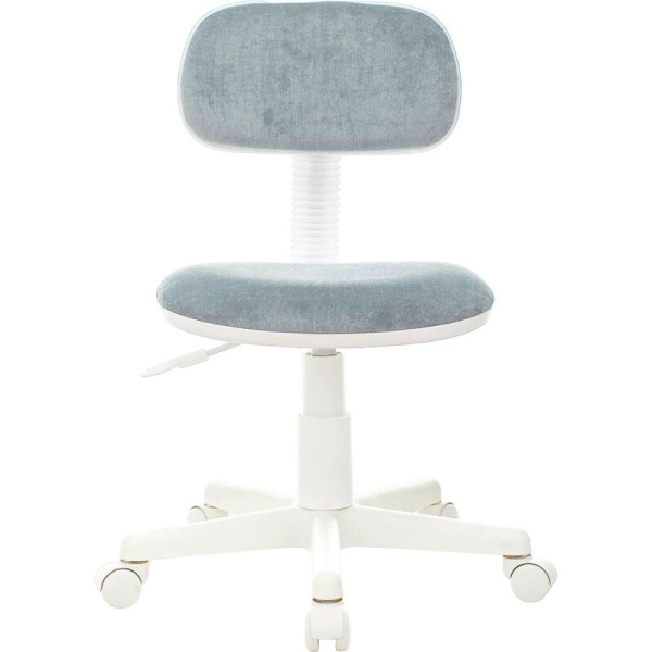 Кресло детское Бюрократ CH-W201NX серо-голубое (ткань, пластик)