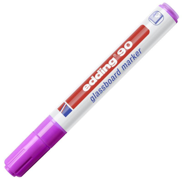 Маркер для стеклянных досок Edding E-90/008 фиолетовый (толщина линии 2-3 мм)
