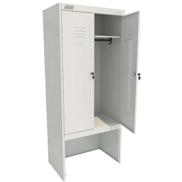 Шкаф для одежды металлический ШРК 22-800 ВСК 2 отделения