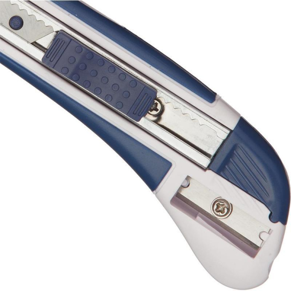 Нож канцелярский Attache Selection с антискользящими вставками и точилкой для карандаша (ширина лезвия 9 мм)