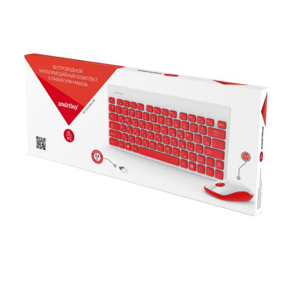 Комплект беспроводной клавиатура и мышь Smartbuy 220349AG  (SBC-220349AG-RW)