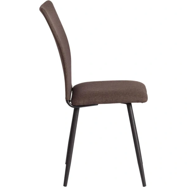 Стул обеденный Комус Мебель Fabbi коричневый (ткань, металл) Стул обеденный Комус Мебель Fabbi коричневый (ткань, металл)