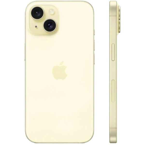 Смартфон Apple iPhone 15 A3092 128 ГБ желтый (MTLF3CH/A)