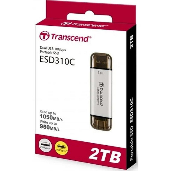 Внешний жесткий диск SSD Transcend ESD310S 2 ТБ (TS2TESD310S)