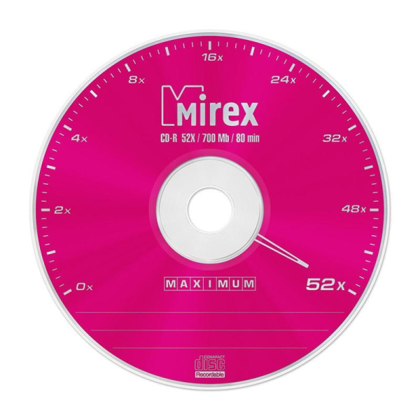 Диск CD-R Mirex 0.7 ГБ 52x slim box