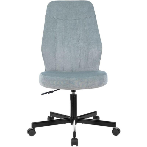 Кресло офисное Easy Chair 224 LPU серо-голубое (ткань, металл)