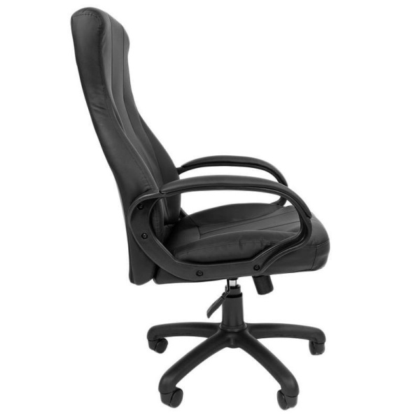 Кресло для руководителя РК 190 черное (экокожа, пластик)