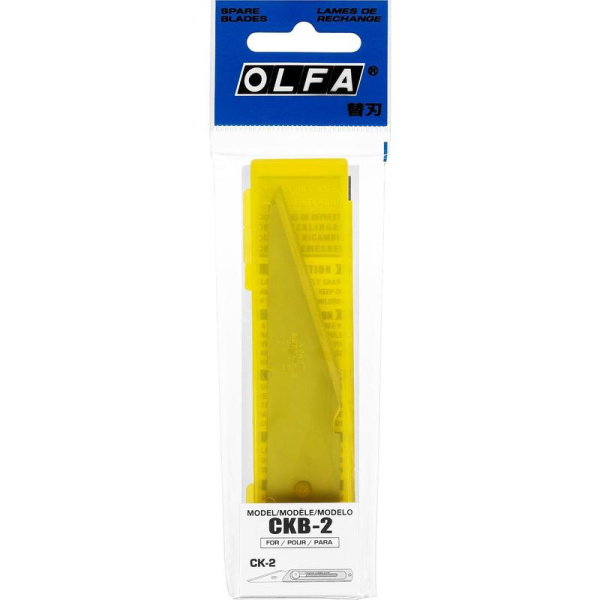 Лезвия сменные Olfa OL-CKB-2 20 мм перовые (2 штуки в упаковке)