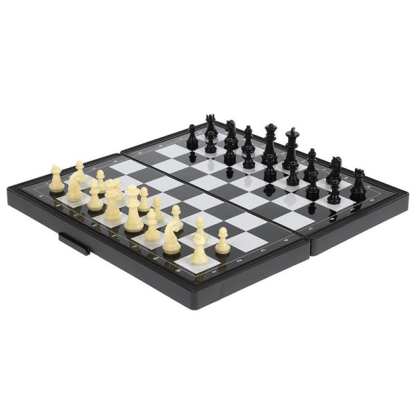Настольная игра Шахматы магнитные Сказочный патруль 3в1 (шашки/нарды)
