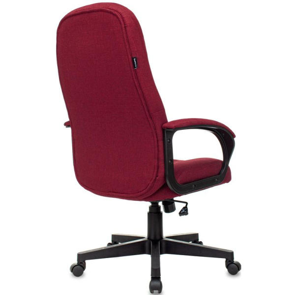 Кресло для руководителя Бюрократ T-898AXSN красное (ткань, пластик)
