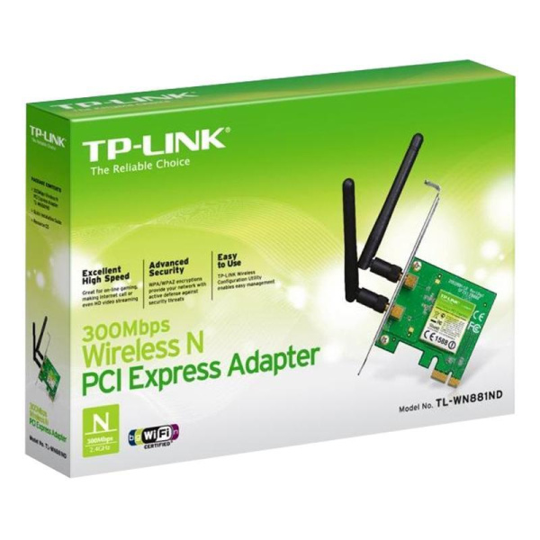 Сетевой адаптер TP-Link TL-WN881ND PCI Express x1