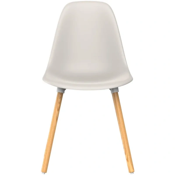 Стул обеденный Brava светло-бежевый (пластик, массив дерева) Стул обеденный Brava светло-бежевый (пластик, массив дерева)