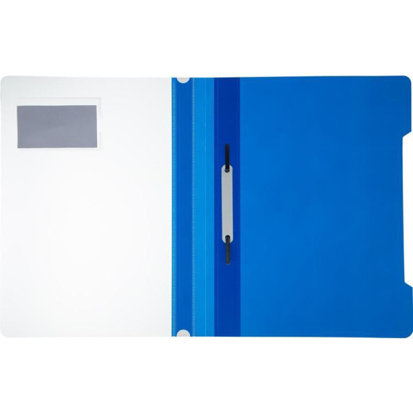 Скоросшиватель пластиковый Attache А4 до 100 листов синий (толщина  обложки 0.12/0.16 мм, 10 штук в упаковке)