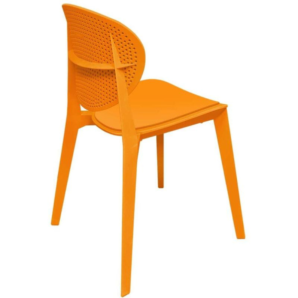 Стул для столовых SHT-S111-P оранжевый (пластик)