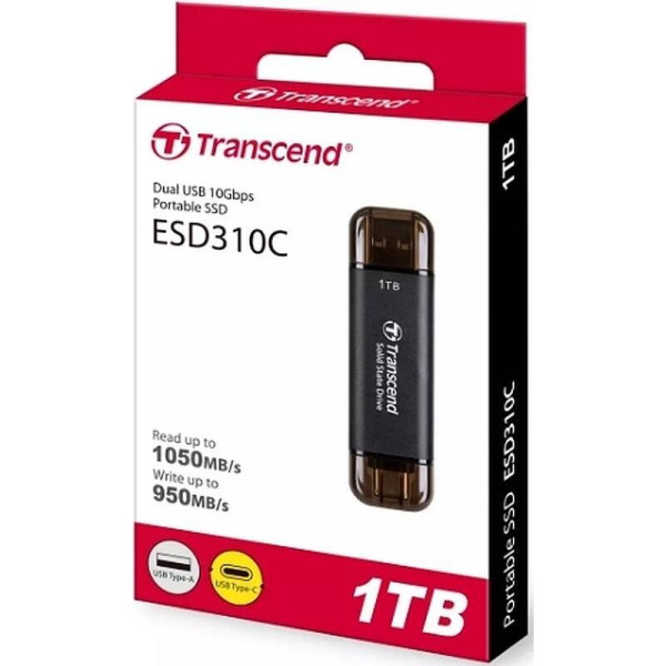 Внешний жесткий диск Transcend ESD310C 1 ТБ (TS1TESD310C)