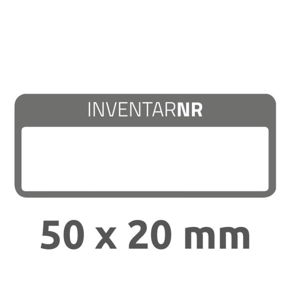 Этикетки самоклеящиеся Avery Zweckform NoPeel для инвентаризации белые 50x20 мм (5 штук на листе, 10 листов, артикул производителя 6917 )
