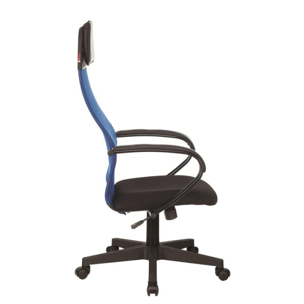 Кресло для руководителя Easy Chair 655 TTW синее/черное (искусственная кожа/сетка/ткань, пластик)
