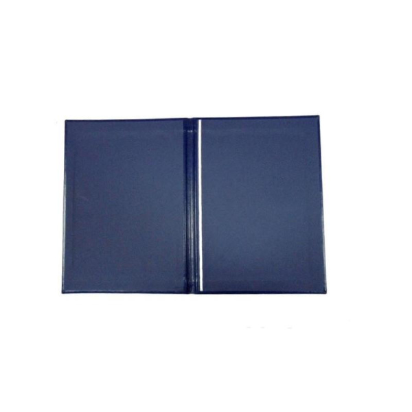 Папка адресная Небраска А4 рециклированная кожа синяя (выклейка - дизайнерская бумага)