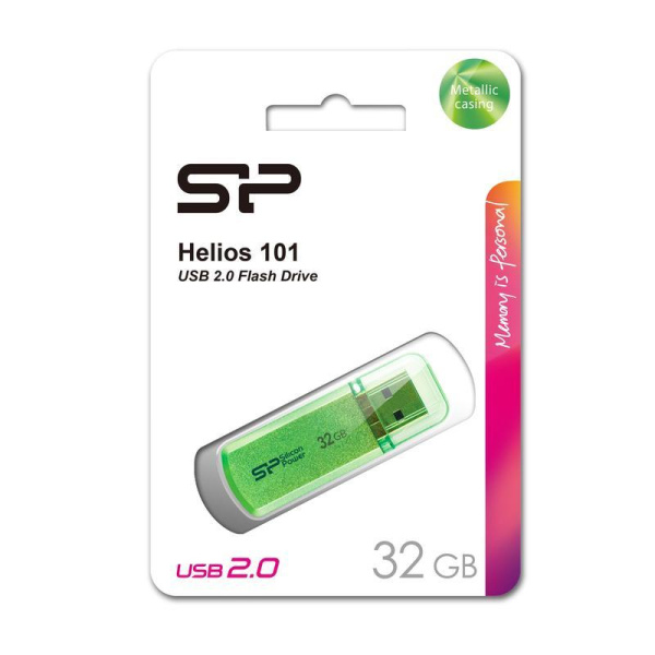 Флеш-память USB 2.0 32 ГБ Silicon Power Helios 101 (SP032GBUF2101V1N)