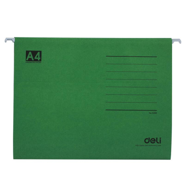 Подвесная папка Deli формат A4 до 200 листов цвет в ассортименте (25  штук в упаковке)